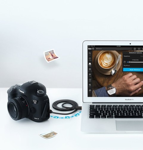 Kabel przewód przejściówka USB - miniUSB 480 Mbps 2m czarny