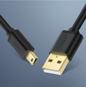 Kabel przewód przejściówka USB - miniUSB 480 Mbps 2m czarny