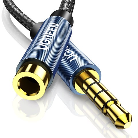 Przedłużacz adapter przejściówka do słuchawek mini jack 3.5mm 0.5m niebieski Przedłużacz adapter przejściówka do słuchawek mini jack 3.5mm 0.5m niebieski