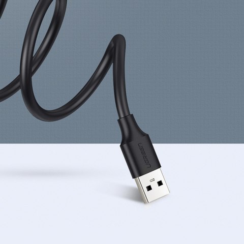 Przedłużacz kabla przewodu USB 2.0 480Mb/s 1.5m czarny Przedłużacz kabla przewodu USB 2.0 480Mb/s 1.5m czarny