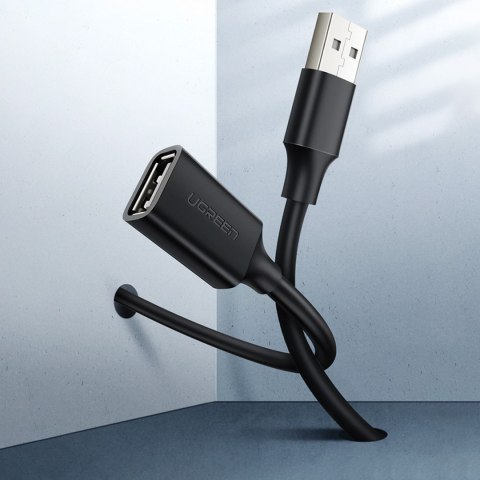 Przedłużacz kabla przewodu USB 2.0 480Mb/s 1.5m czarny Przedłużacz kabla przewodu USB 2.0 480Mb/s 1.5m czarny