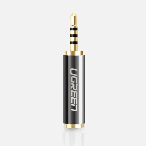 Przejściówka wtyczka Adapter audio jack 2.5mm męski do jack 3.5mm żeński czarny Przejściówka wtyczka Adapter audio jack 2.5mm męski do jack 3.5mm żeński czarny