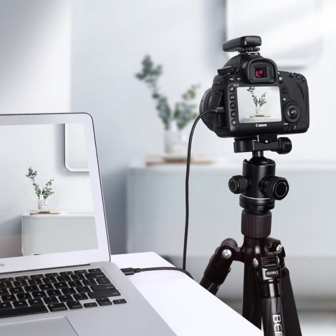 Przewód kabel 5-pinowy pozłacany USB - mini USB 0.25m czarny Przewód kabel 5-pinowy pozłacany USB - mini USB 0.25m czarny