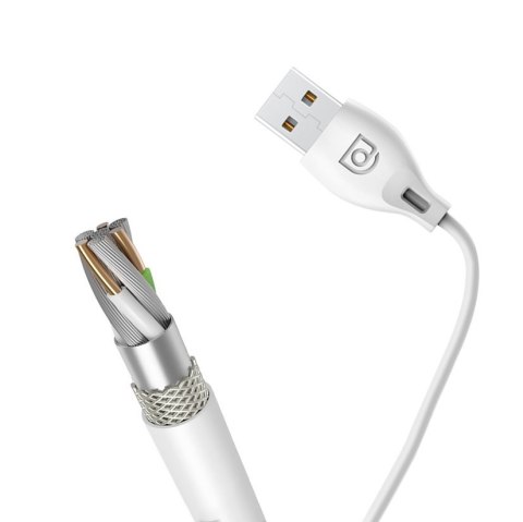 Przewód kabel do iPhone USB - Lightning 2.4A 1m biały Przewód kabel do iPhone USB - Lightning 2.4A 1m biały