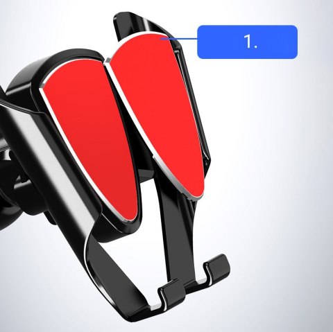 Uchwyt samochodowy do telefonu uniwersalny grawitacyjny ciemnoszary Uchwyt samochodowy do telefonu uniwersalny grawitacyjny ciemnoszary