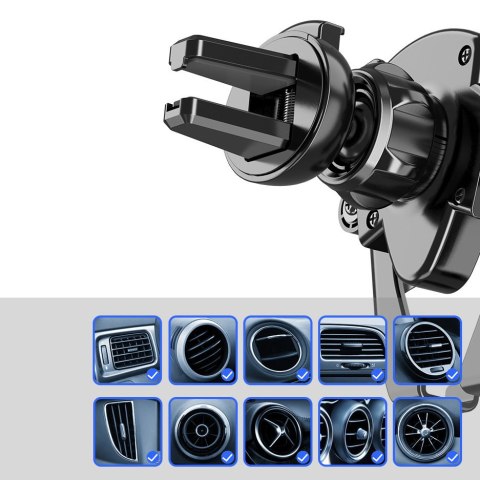 Uchwyt samochodowy do telefonu uniwersalny grawitacyjny ciemnoszary Uchwyt samochodowy do telefonu uniwersalny grawitacyjny ciemnoszary