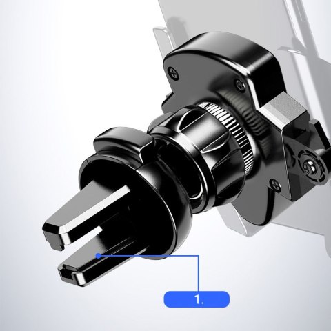 Uchwyt samochodowy do telefonu uniwersalny grawitacyjny ciemnoszary Uchwyt samochodowy do telefonu uniwersalny grawitacyjny ciemnoszary