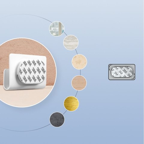 Uchwyt ścienny półka na telefon tablet smartfona do ładowania biały Uchwyt ścienny półka na telefon tablet smartfona do ładowania biały