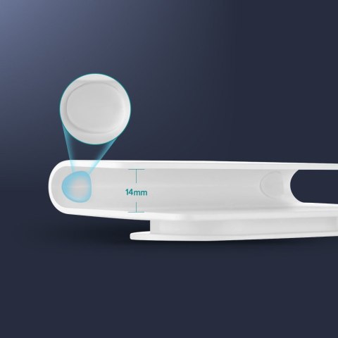 Uchwyt ścienny półka na telefon tablet smartfona do ładowania biały Uchwyt ścienny półka na telefon tablet smartfona do ładowania biały