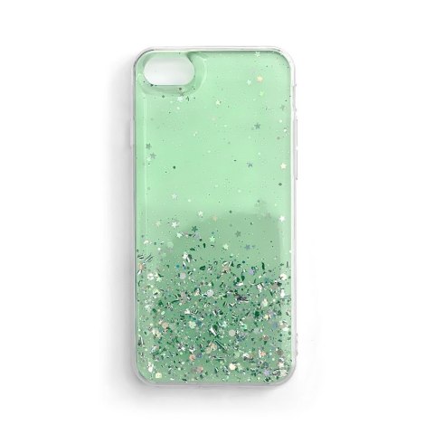 Błyszczące etui pokrowiec z brokatem Samsung Galaxy A42 5G Star Glitter zielony Błyszczące etui pokrowiec z brokatem Samsung Galaxy A42 5G Star Glitter zielony