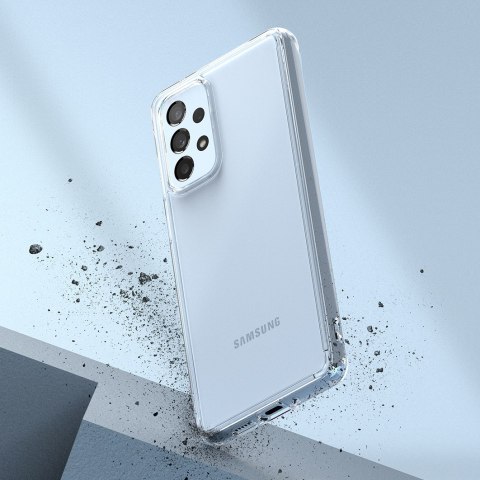 Etui pokrowiec z żelową ramką Galaxy A73 Fusion przezroczysty Etui pokrowiec z żelową ramką Galaxy A73 Fusion przezroczysty