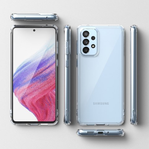 Etui pokrowiec z żelową ramką Galaxy A73 Fusion przezroczysty Etui pokrowiec z żelową ramką Galaxy A73 Fusion przezroczysty