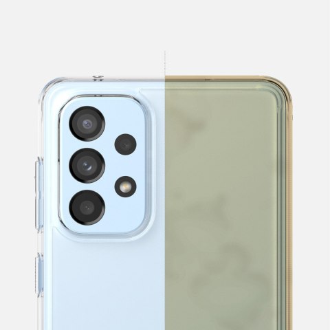 Etui pokrowiec z żelową ramką Galaxy A73 Fusion przezroczysty Etui pokrowiec z żelową ramką Galaxy A73 Fusion przezroczysty