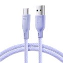 Kabel przewód Multi-Color Series USB-A - USB-C 100W szybki transfer 1m fioletowy Kabel przewód Multi-Color Series USB-A - USB-C 100W szybki transfer 1m fioletowy