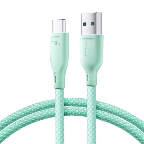 Kabel przewód Multi-Color Series USB-A - USB-C 100W szybki transfer 1m zielony Kabel przewód Multi-Color Series USB-A - USB-C 100W szybki transfer 1m zielony