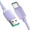 Kabel przewód USB-A - USB-C 3A 1.2m fioletowy