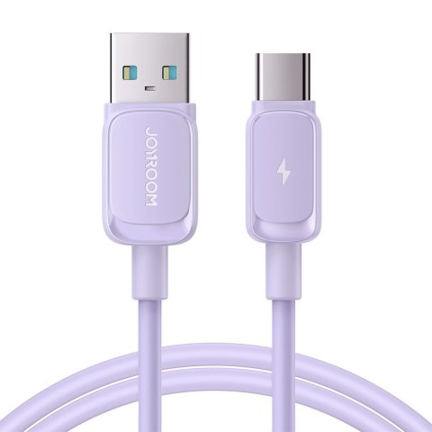Kabel przewód USB-A - USB-C 3A 1.2m fioletowy Kabel przewód USB-A - USB-C 3A 1.2m fioletowy