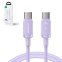 Kabel przewód USB-C - USB-C 100W 1.2m fioletowy Kabel przewód USB-C - USB-C 100W 1.2m fioletowy