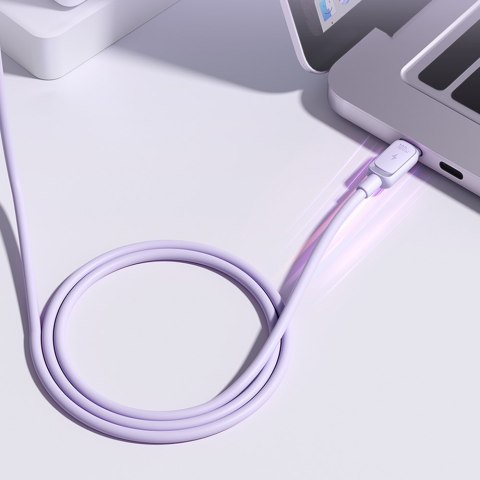 Kabel przewód USB-C - USB-C 100W 1.2m fioletowy Kabel przewód USB-C - USB-C 100W 1.2m fioletowy