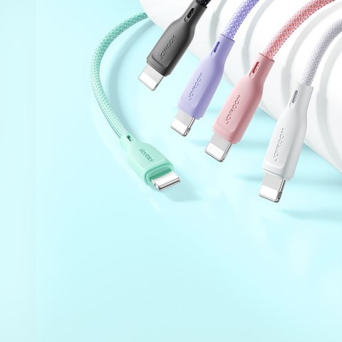 Kabel przewód do iPhone Multi-Color Series USB-A - Lightning 3A 1m zielony Kabel przewód do iPhone Multi-Color Series USB-A - Lightning 3A 1m zielony
