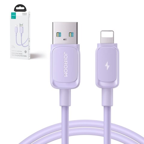 Kabel przewód do iPhone USB-A - Lightning 2.4A 1.2m fioletowy Kabel przewód do iPhone USB-A - Lightning 2.4A 1.2m fioletowy