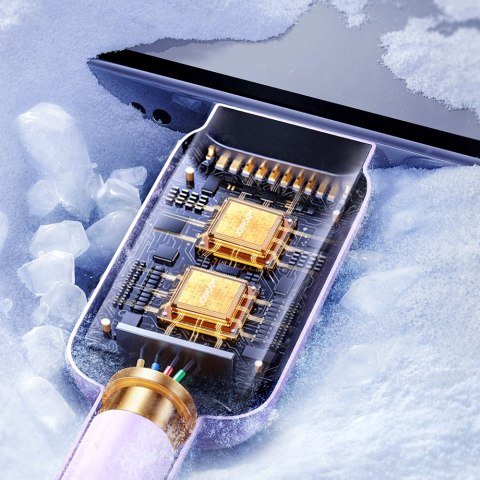 Kabel przewód do iPhone USB-A - Lightning 2.4A 1.2m fioletowy Kabel przewód do iPhone USB-A - Lightning 2.4A 1.2m fioletowy