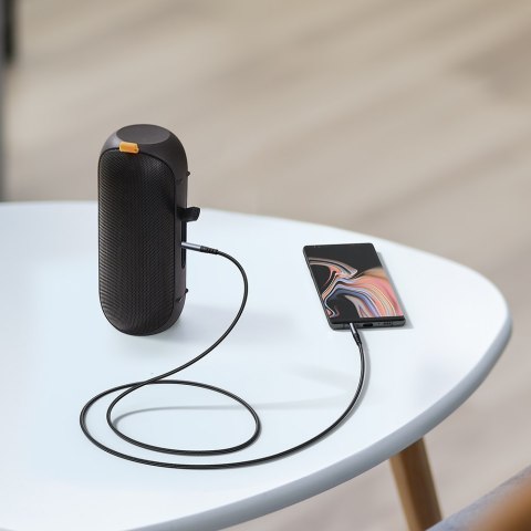 Kabel przewód Audio Stereo AUX 3.5mm mini jack 1.2m czarny Kabel przewód Audio Stereo AUX 3.5mm mini jack 1.2m czarny