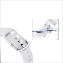 Uniwersalny silikonowy pasek do smartwatcha Silicone Strap TYS szer. 20mm szary