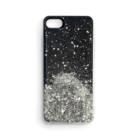 Błyszczące etui pokrowiec z brokatem Samsung Galaxy A72 4G Star Glitter czarny Błyszczące etui pokrowiec z brokatem Samsung Galaxy A72 4G Star Glitter czarny