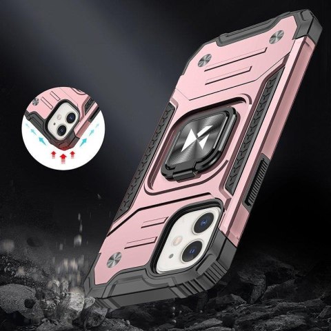 Etui iPhone 14 Plus pancerny pokrowiec uchwyt magnetyczny ring złote Etui iPhone 14 Plus pancerny pokrowiec uchwyt magnetyczny ring złote