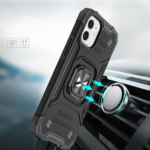 Etui pancerny pokrowiec do iPhone 14 Plus uchwyt magnetyczny Ring Armor czarny Etui pancerny pokrowiec do iPhone 14 Plus uchwyt magnetyczny Ring Armor czarny