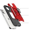 Etui pancerny pokrowiec do iPhone 14 Plus uchwyt magnetyczny Ring Armor czerwony Etui pancerny pokrowiec do iPhone 14 Plus uchwyt magnetyczny Ring Armor czerwony