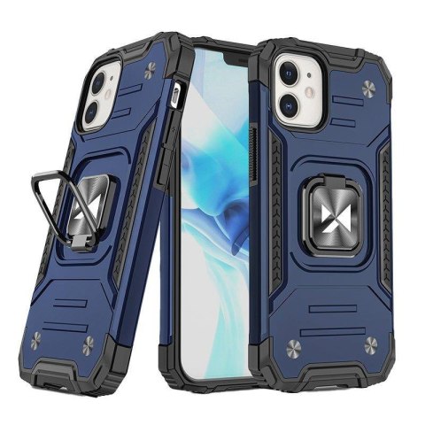 Etui pancerny pokrowiec do iPhone 14 Plus uchwyt magnetyczny Ring Armor niebieski Etui pancerny pokrowiec do iPhone 14 Plus uchwyt magnetyczny Ring Armor niebieski