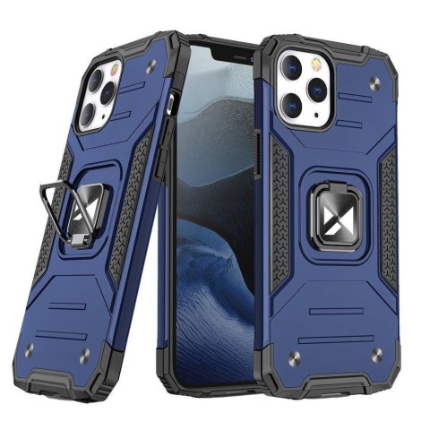 Etui pancerny pokrowiec do iPhone 14 Pro Max uchwyt magnetyczny Ring Armor niebieski Etui pancerny pokrowiec do iPhone 14 Pro Max uchwyt magnetyczny Ring Armor niebieski
