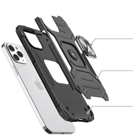 Etui pancerny pokrowiec do iPhone 14 Pro Max uchwyt magnetyczny Ring Armor złoty Etui pancerny pokrowiec do iPhone 14 Pro Max uchwyt magnetyczny Ring Armor złoty