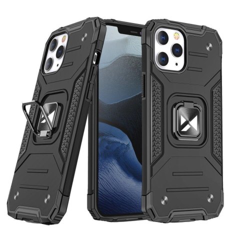 Etui pancerny pokrowiec do iPhone 14 Pro uchwyt magnetyczny Ring Armor czarny Etui pancerny pokrowiec do iPhone 14 Pro uchwyt magnetyczny Ring Armor czarny