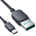 Kabel przewód USB - USB-C 3A 1.2m czarny Kabel przewód USB - USB-C 3A 1.2m czarny