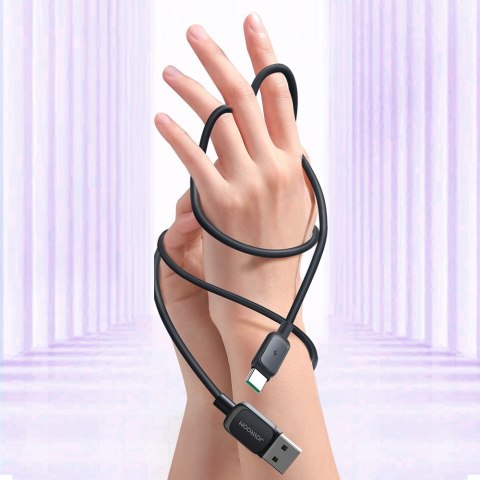 Kabel przewód USB - USB-C 3A 1.2m czarny Kabel przewód USB - USB-C 3A 1.2m czarny