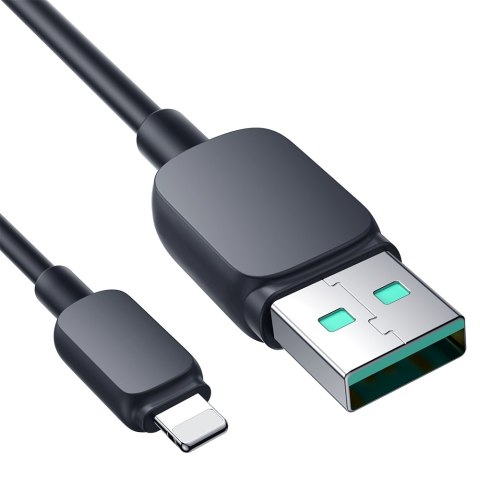 Kabel przewód do iPhone Lightning - USB 2.4A 1.2m czarny Kabel przewód do iPhone Lightning - USB 2.4A 1.2m czarny