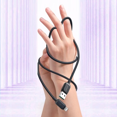 Kabel przewód do iPhone Lightning - USB 2.4A 1.2m czarny Kabel przewód do iPhone Lightning - USB 2.4A 1.2m czarny