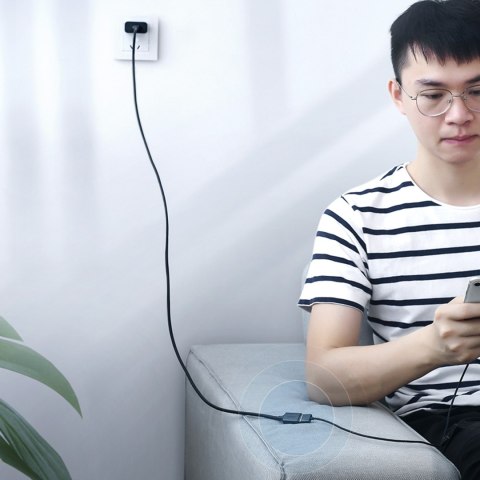 Przedłużacz kabla przewodu USB 2.0 480Mb/s 3m czarny Przedłużacz kabla przewodu USB 2.0 480Mb/s 3m czarny