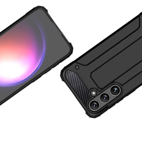 Etui pancerne wzmacniane do Samsung Galaxy S24+ Hybrid Armor czarne Etui pancerne wzmacniane do Samsung Galaxy S24+ Hybrid Armor czarne