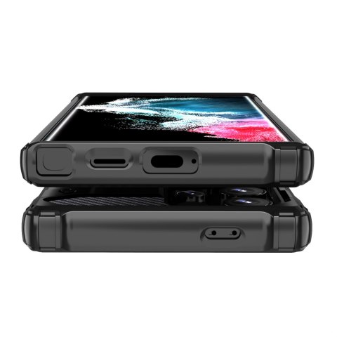 Etui pancerne wzmacniane do Samsung Galaxy S24 Ultra Hybrid Armor czarne Etui pancerne wzmacniane do Samsung Galaxy S24 Ultra Hybrid Armor czarne