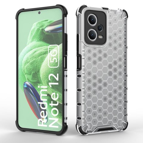 Etui pancerny hybrydowy pokrowiec do Xiaomi Redmi Note 12 5G / Poco X5 5G Honeycomb czarny Etui pancerny hybrydowy pokrowiec do Xiaomi Redmi Note 12 5G / Poco X5 5G Honeycomb czarny