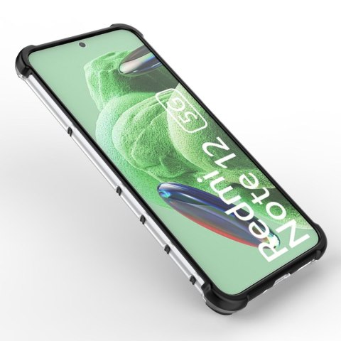 Etui pancerny hybrydowy pokrowiec do Xiaomi Redmi Note 12 5G / Poco X5 5G Honeycomb czarny Etui pancerny hybrydowy pokrowiec do Xiaomi Redmi Note 12 5G / Poco X5 5G Honeycomb czarny