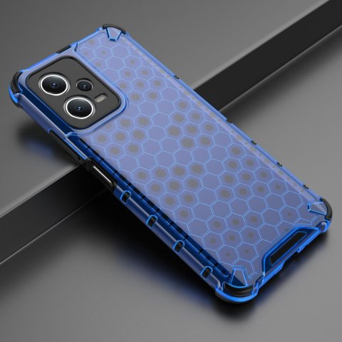 Etui pancerny hybrydowy pokrowiec do Xiaomi Redmi Note 12 5G / Poco X5 5G Honeycomb niebieski Etui pancerny hybrydowy pokrowiec do Xiaomi Redmi Note 12 5G / Poco X5 5G Honeycomb niebieski