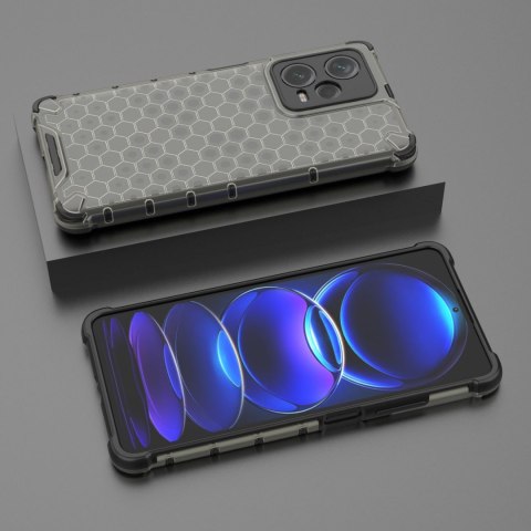 Etui pancerny hybrydowy pokrowiec do Xiaomi Redmi Note 12 Pro+ Honeycomb czarny Etui pancerny hybrydowy pokrowiec do Xiaomi Redmi Note 12 Pro+ Honeycomb czarny