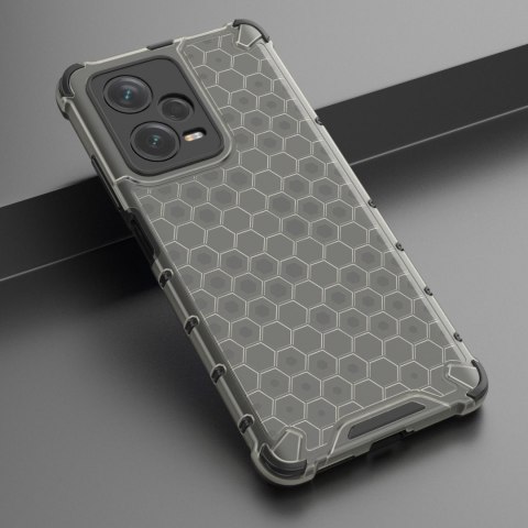 Etui pancerny hybrydowy pokrowiec do Xiaomi Redmi Note 12 Pro+ Honeycomb czarny Etui pancerny hybrydowy pokrowiec do Xiaomi Redmi Note 12 Pro+ Honeycomb czarny