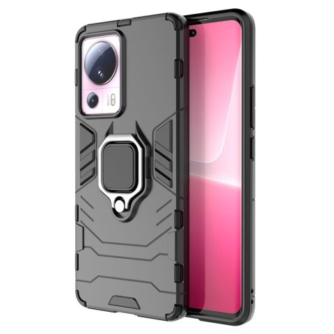 Etui pancerny pokrowiec do Xiaomi 13 Lite uchwyt magnetyczny Ring Armor czarny Etui pancerny pokrowiec do Xiaomi 13 Lite uchwyt magnetyczny Ring Armor czarny