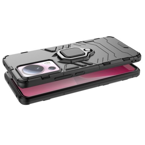 Etui pancerny pokrowiec do Xiaomi 13 Lite uchwyt magnetyczny Ring Armor czarny Etui pancerny pokrowiec do Xiaomi 13 Lite uchwyt magnetyczny Ring Armor czarny